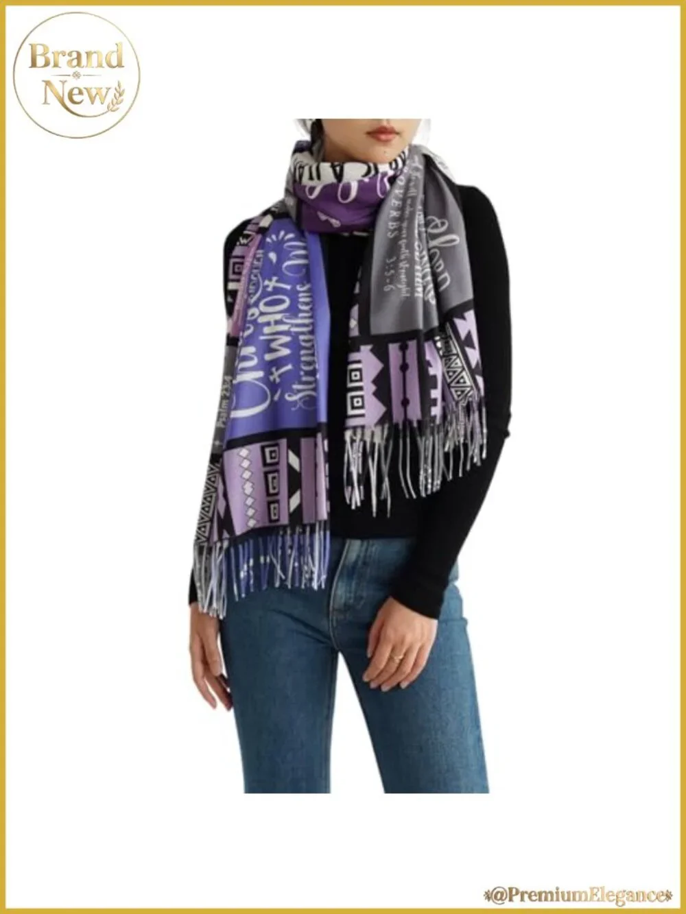 Prayer Shawl Wrap Scarf Bible Verse Christian Gift Women